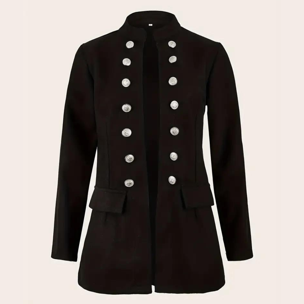 Stilla | Blazer med forknapper i sort - Stilfuld og alsidig