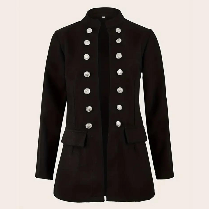 Stilla | Blazer med forknapper i sort - Stilfuld og alsidig