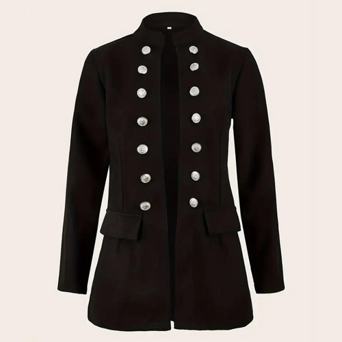 Stilla | Blazer med forknapper i sort - Stilfuld og alsidig