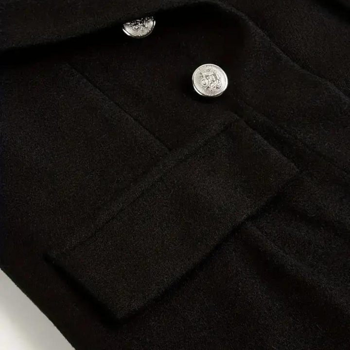 Stilla | Blazer med forknapper i sort - Stilfuld og alsidig