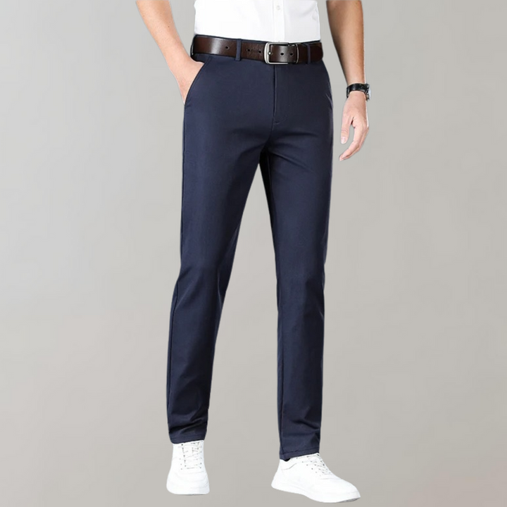 Stilla | Chinos Slim Fit Bomuldsblanding Flad Front Business Casual Stil