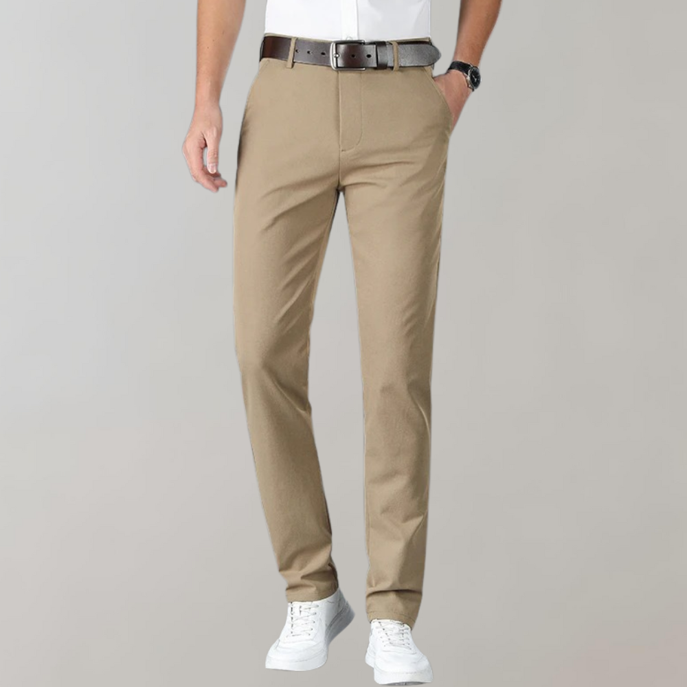 Stilla | Chinos Slim Fit Bomuldsblanding Flad Front Business Casual Stil