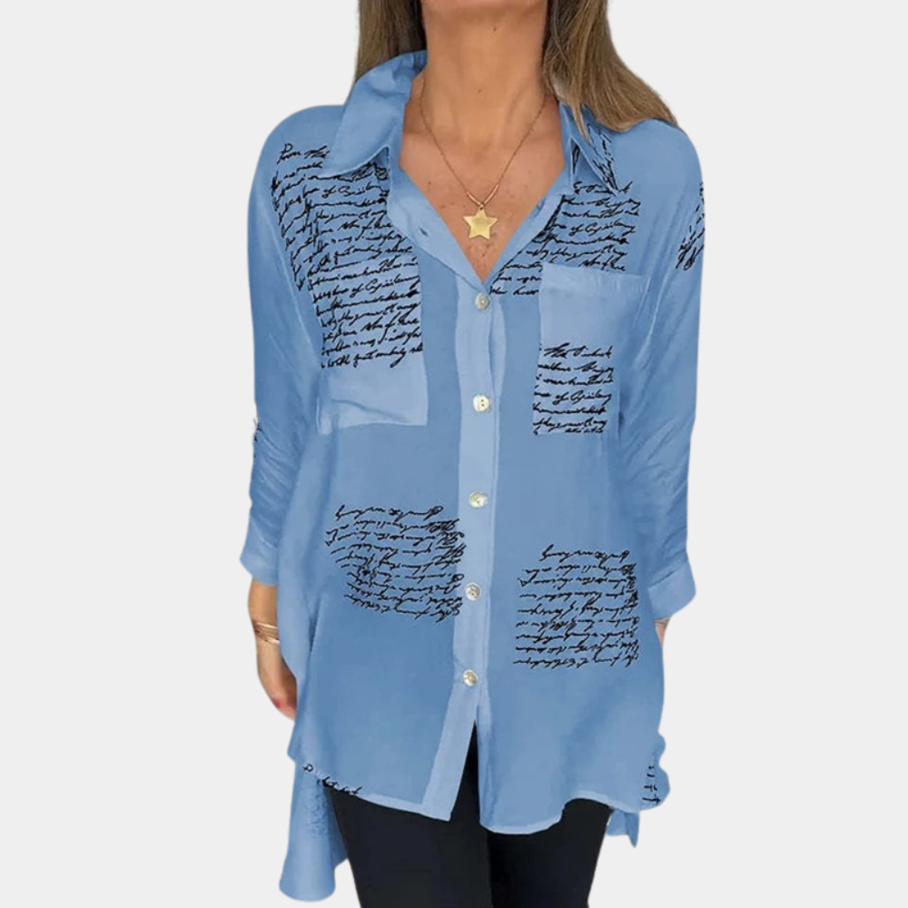 Stilla | Dames T-Shirt Med Trendy Print Af Bogstaver