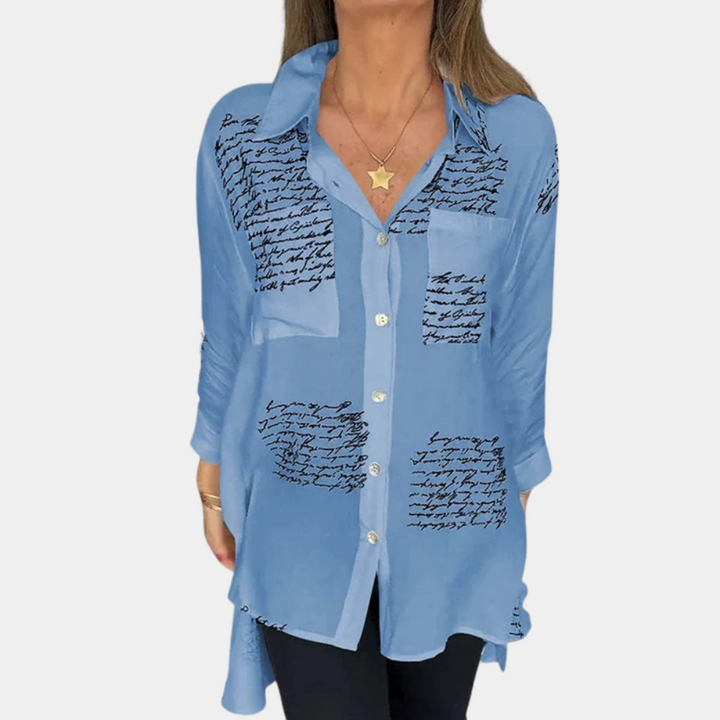 Stilla | Dames T-Shirt Med Trendy Print Af Bogstaver