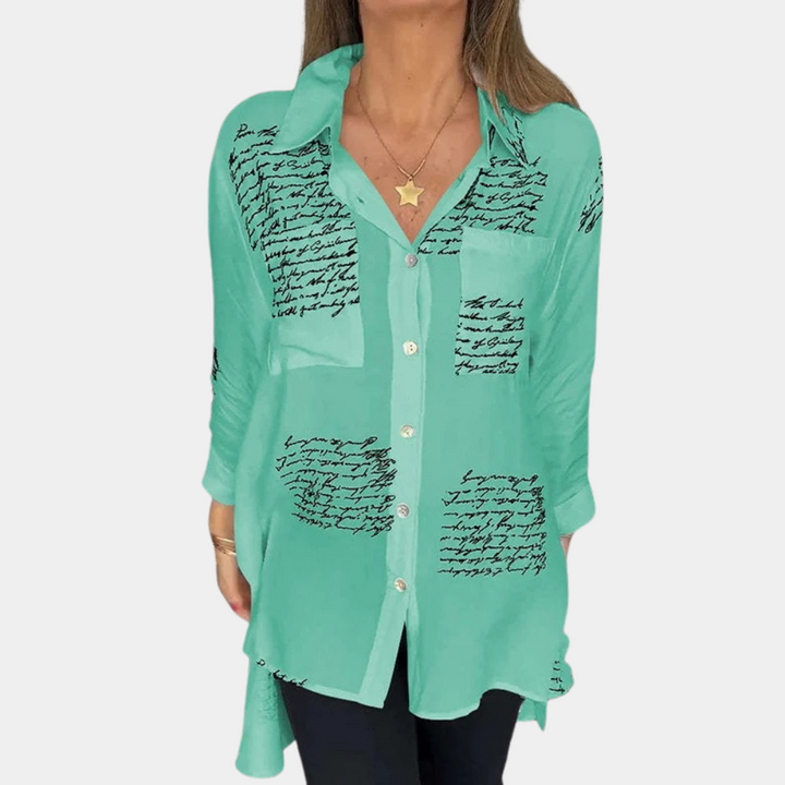 Stilla | Dames T-Shirt Med Trendy Print Af Bogstaver