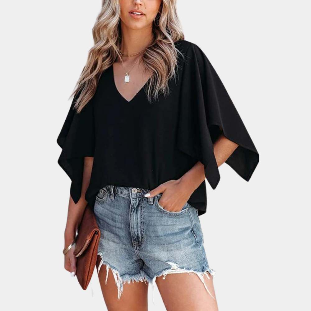 Stilla | Elegant sommerbluse til kvinder med moderne ærmer