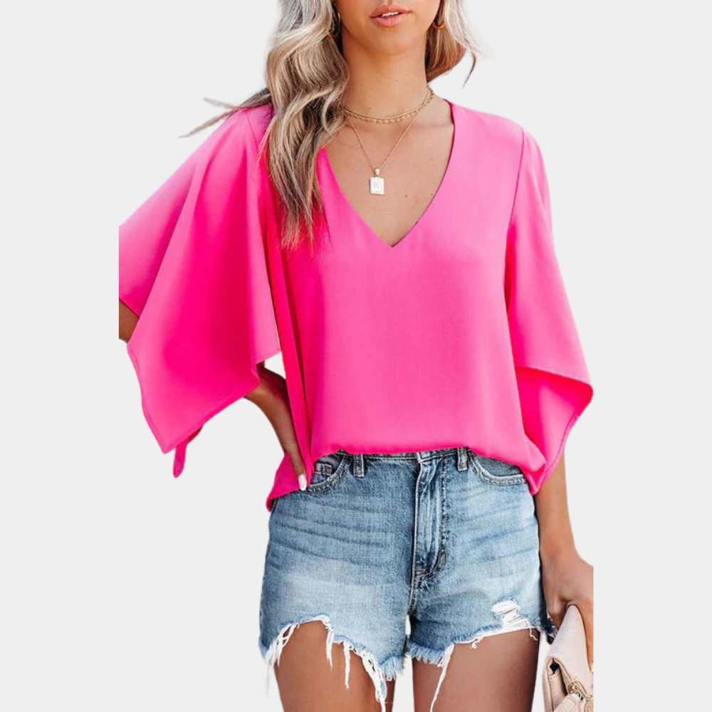 Stilla | Elegant sommerbluse til kvinder med moderne ærmer
