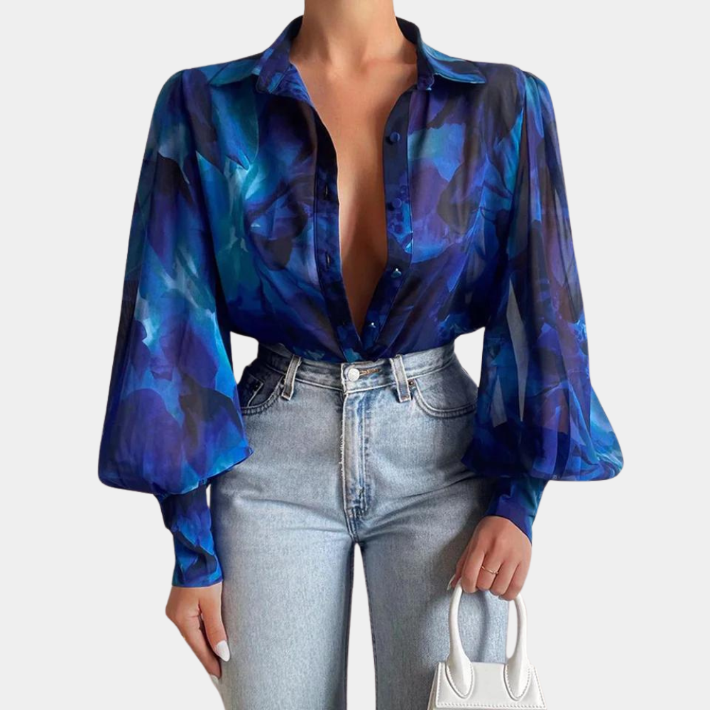 Stilla | Elegant Bluse Med Lange Ærmer Til Kvinder, For Et Tidøst Look