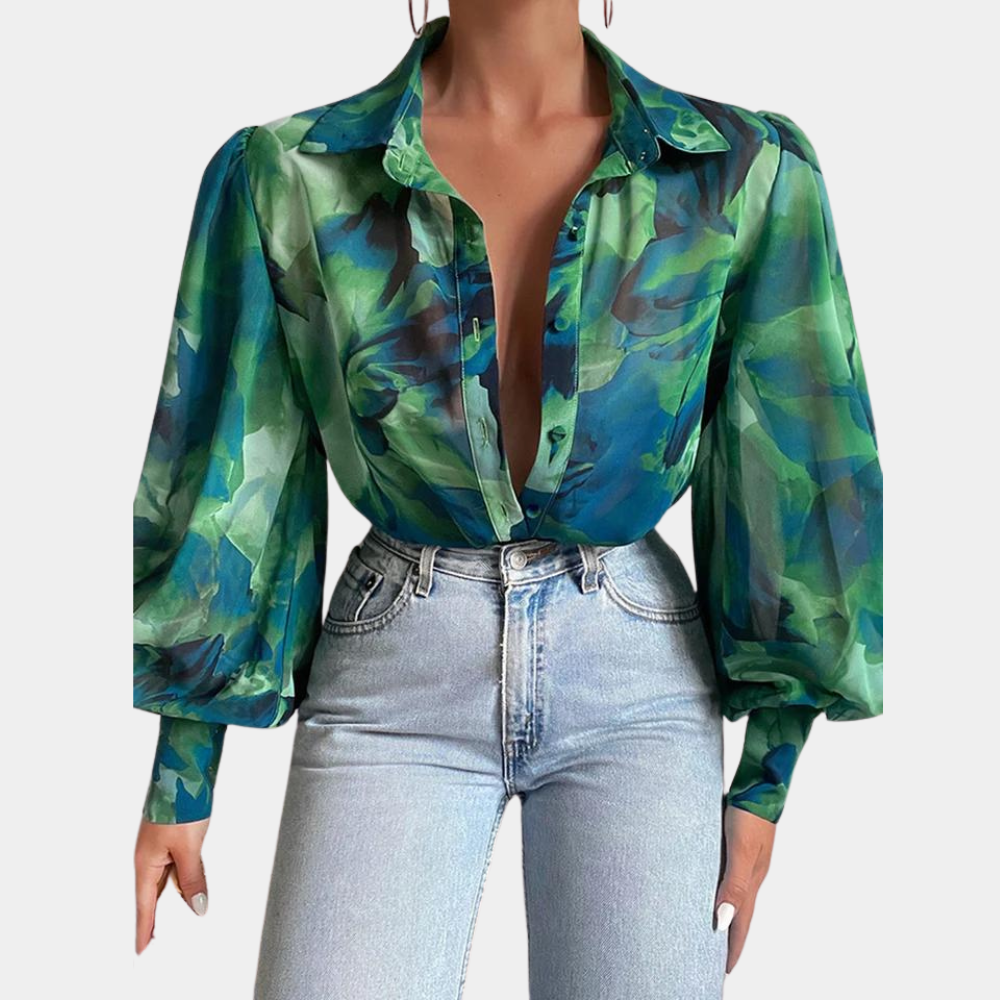 Stilla | Elegant Bluse Med Lange Ærmer Til Kvinder, For Et Tidøst Look