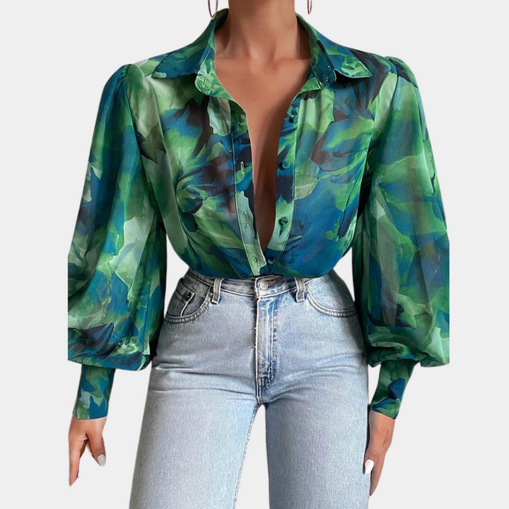 Stilla | Elegant Bluse Med Lange Ærmer Til Kvinder, For Et Tidøst Look
