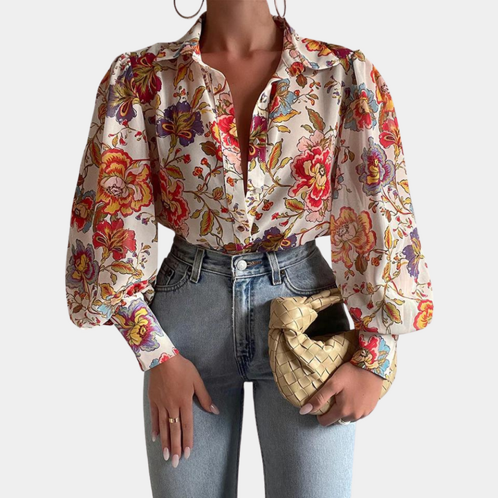 Stilla | Elegant Bluse Med Lange Ærmer Til Kvinder, For Et Tidøst Look