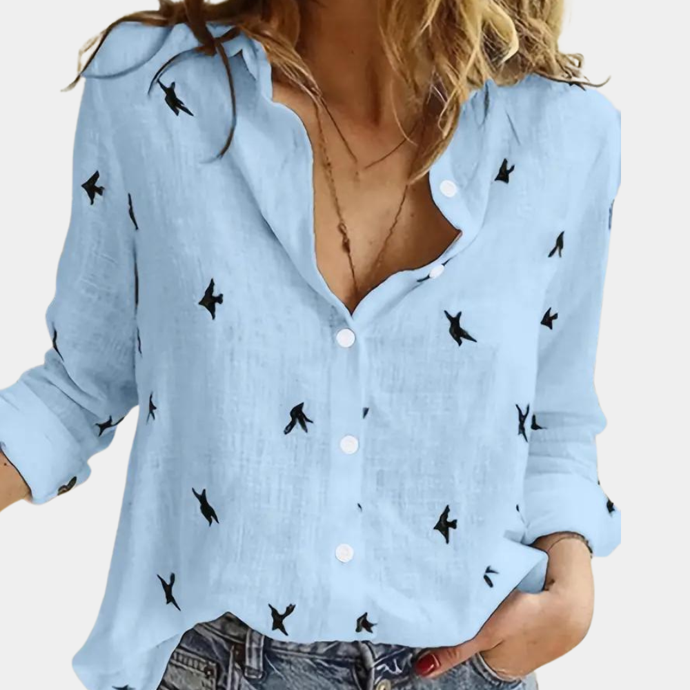 Stilla | Elegant Bluse Med Lange Ærmer Til Damer