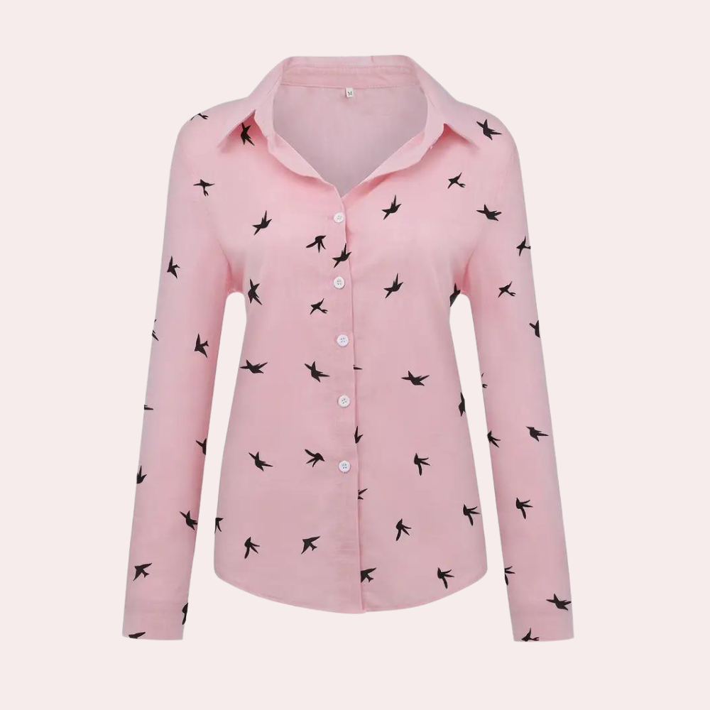 Stilla | Elegant Bluse Med Lange Ærmer Til Damer