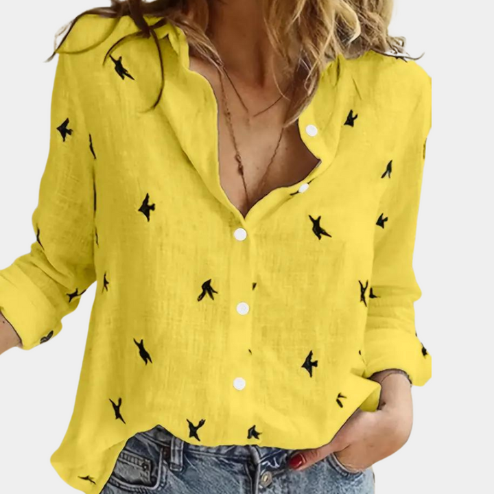 Stilla | Elegant Bluse Med Lange Ærmer Til Damer