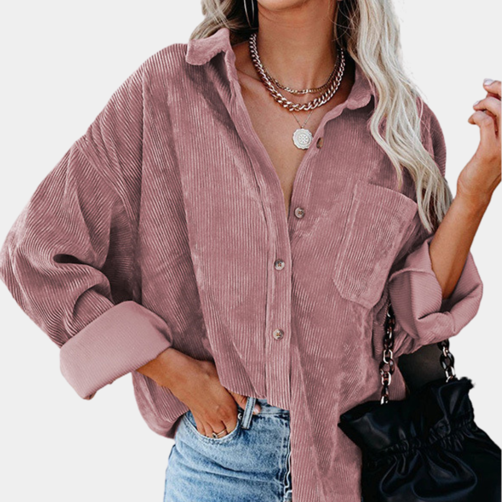 Stilla | Fashionable and warm quilted jacket made of corduroy