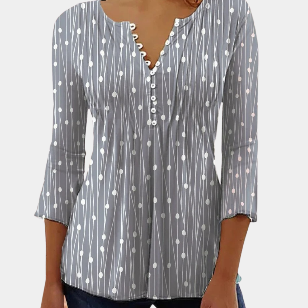 Stilla | Elegant dames bluse skjorte med prikker