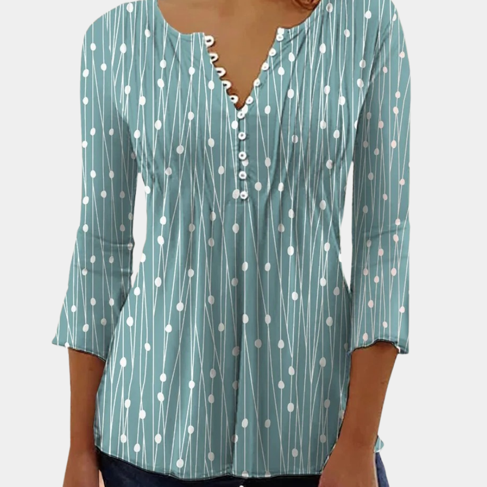Stilla | Elegant dames bluse skjorte med prikker