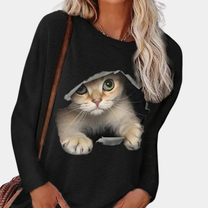 Stilla | Kvinders Katteprint Bluse