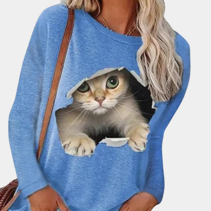 Stilla | Kvinders Katteprint Bluse