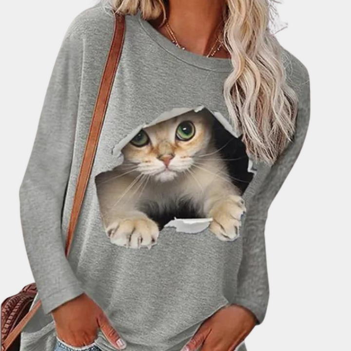 Stilla | Kvinders Katteprint Bluse