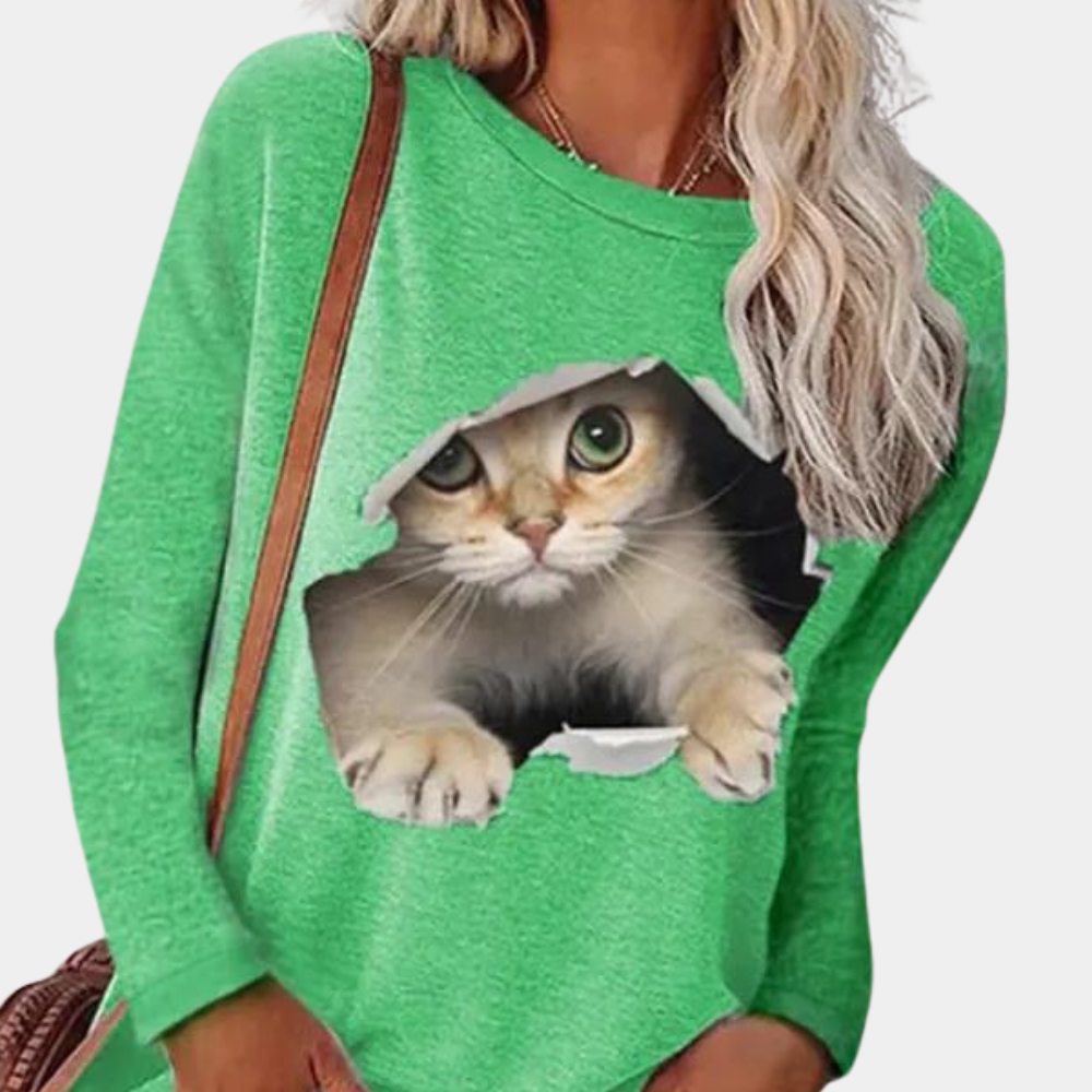 Stilla | Kvinders Katteprint Bluse
