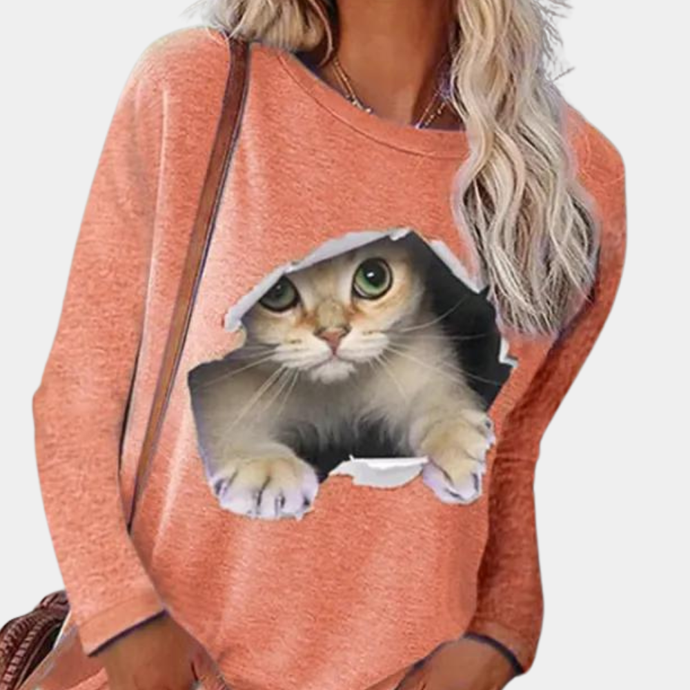 Stilla | Kvinders Katteprint Bluse