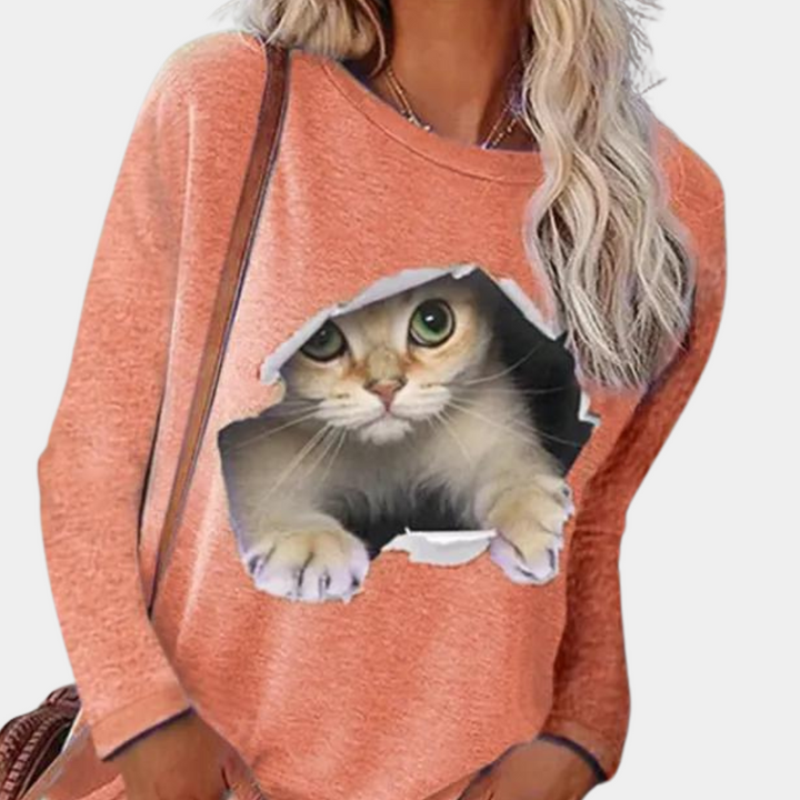 Stilla | Kvinders Katteprint Bluse