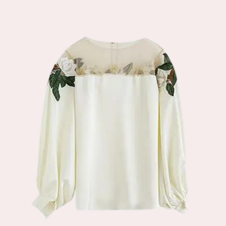 Stilla | Elegant bluse med blomster til damer