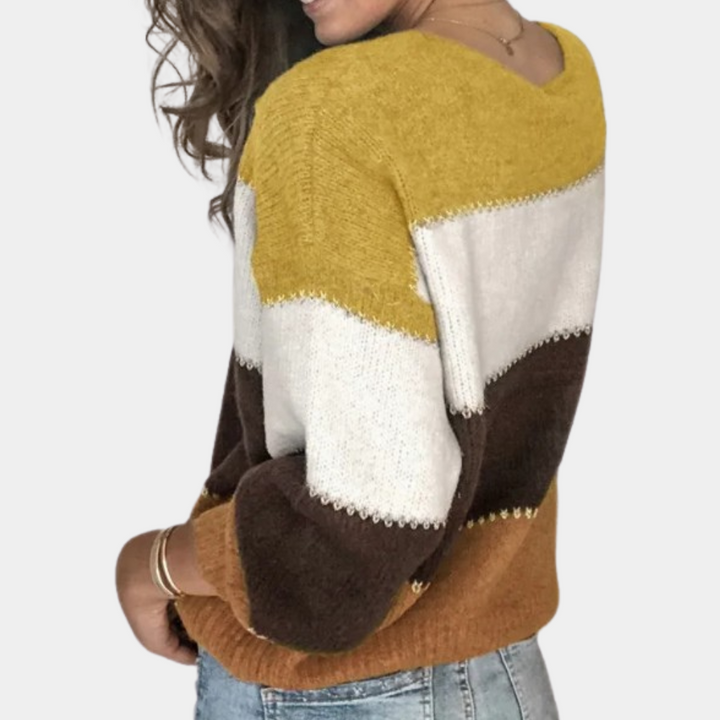 Stilla | Damepullover Stribet Smart
