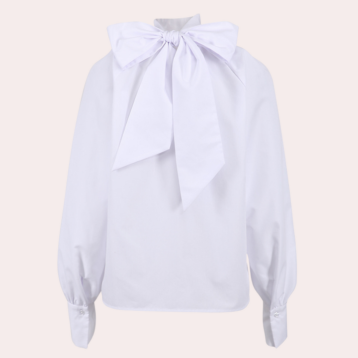 Stilla | Elegant Damebluse Med Ståkrave