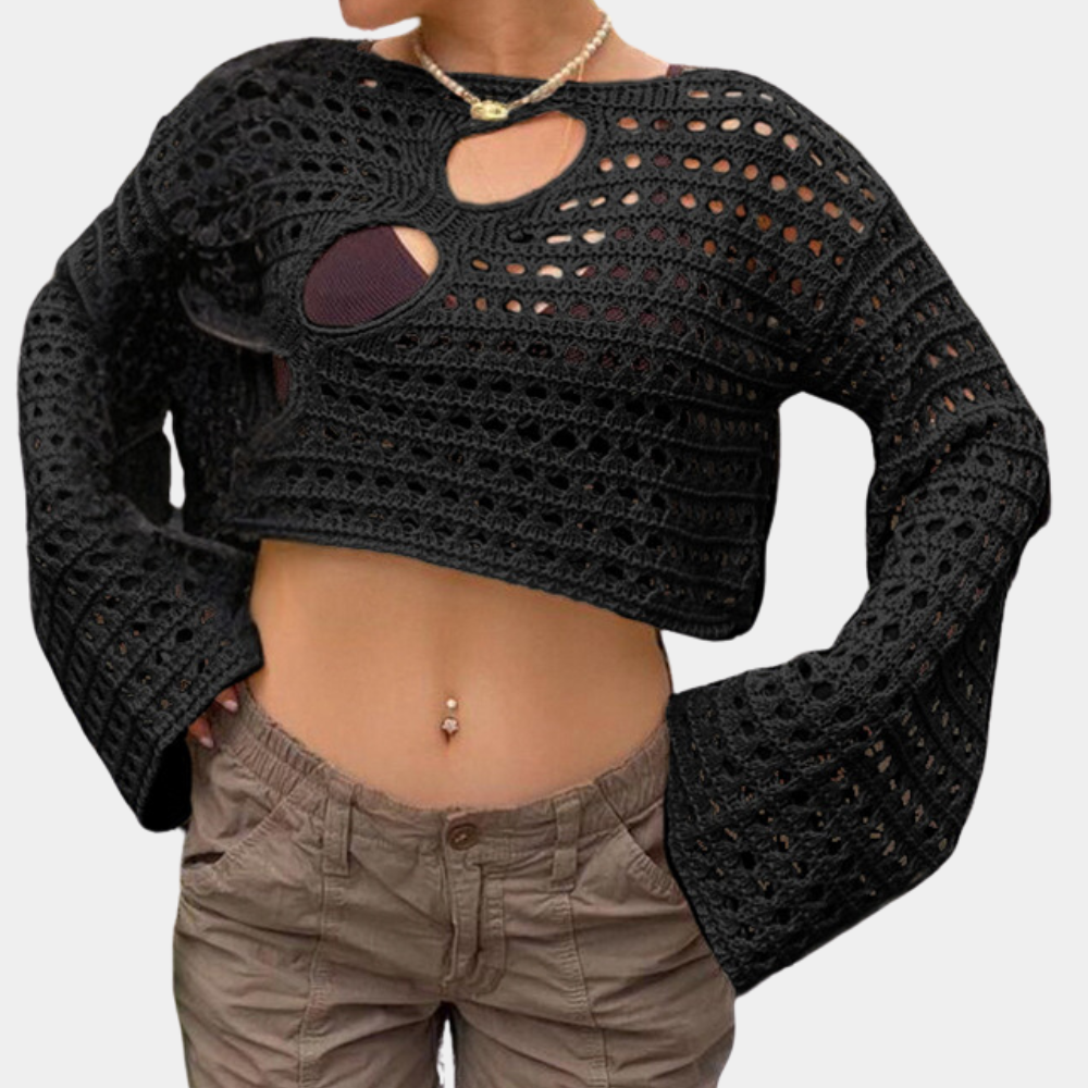 Stilla | Strikket Kvinders Crop Top