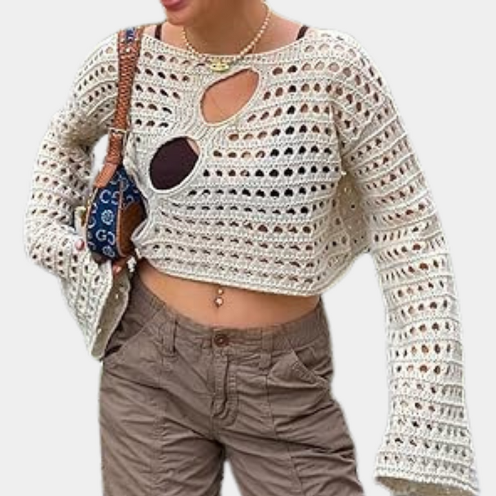 Stilla | Strikket Kvinders Crop Top