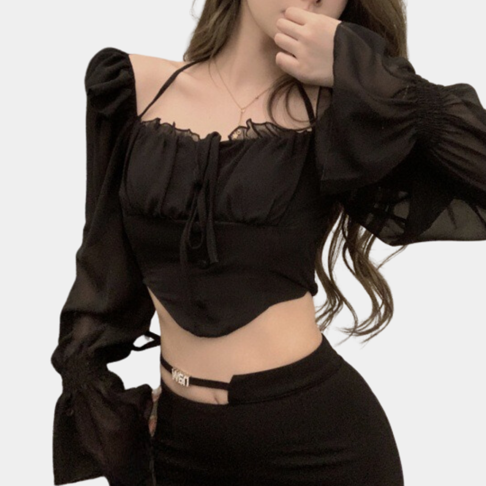 Stilla | Skulder Crop Top Til Damer