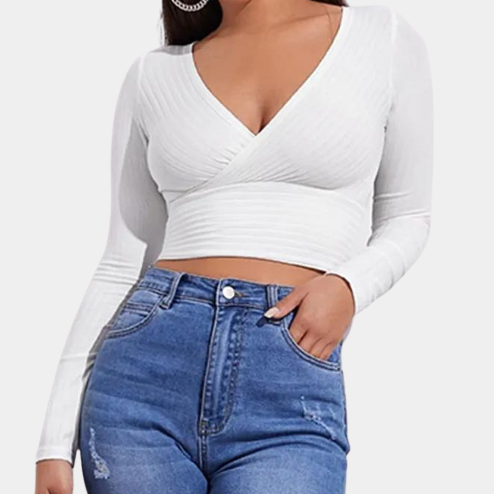 Stilla | Kvinders Langærmet Crop Top