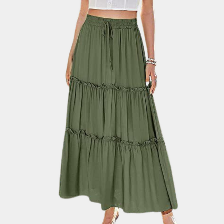 Stilla | Trendy Lang Boho Nederdel til Kvinder