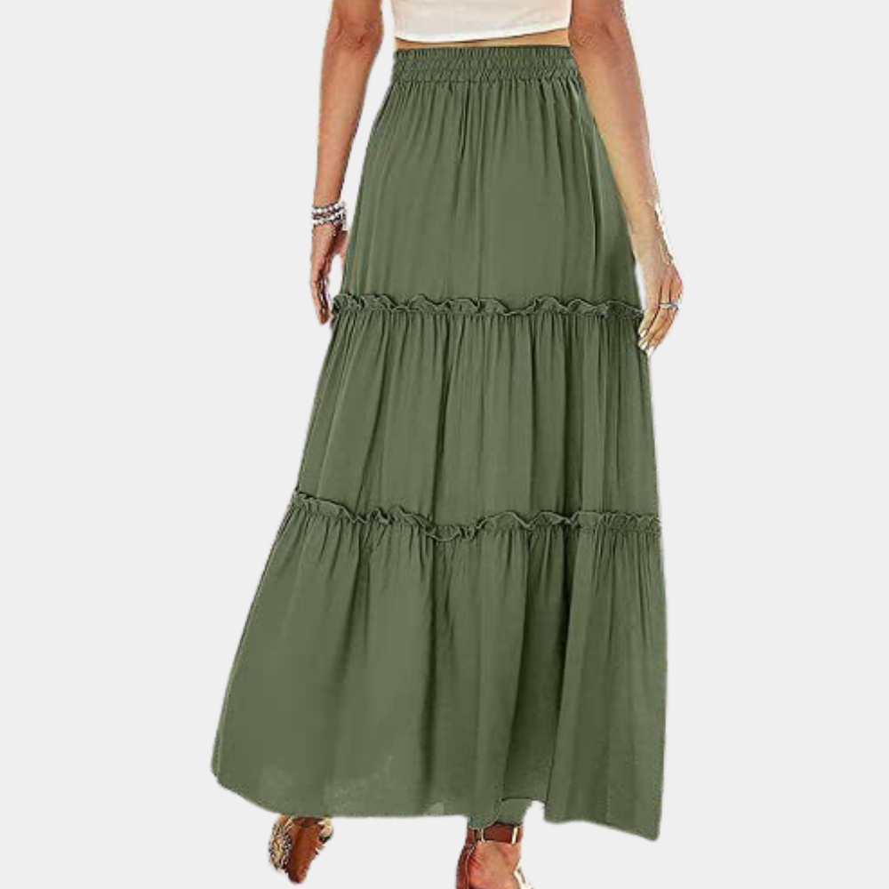 Stilla | Trendy Lang Boho Nederdel til Kvinder