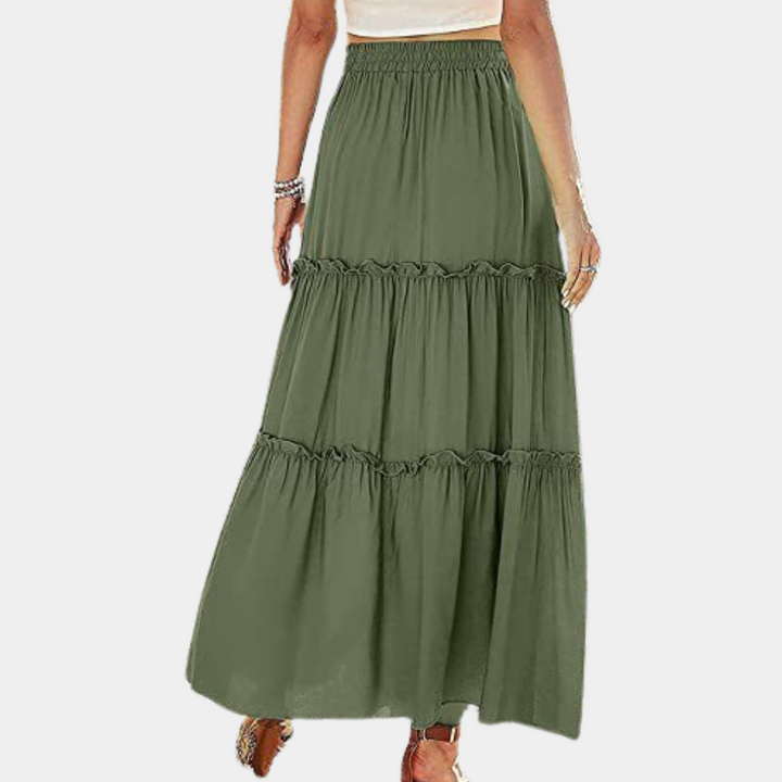 Stilla | Trendy Lang Boho Nederdel til Kvinder