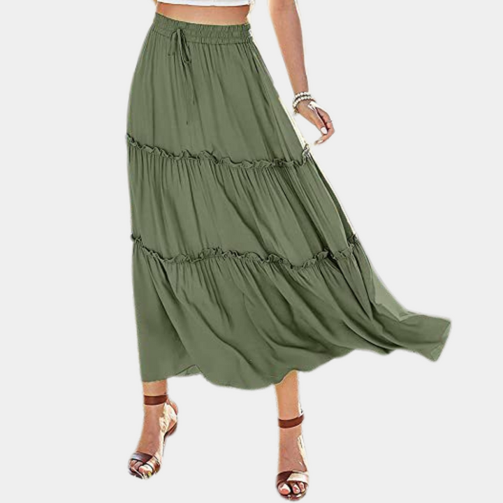 Stilla | Trendy Lang Boho Nederdel til Kvinder