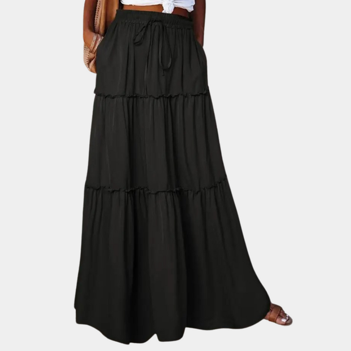 Stilla | Trendy Lang Boho Nederdel til Kvinder