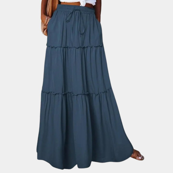 Stilla | Trendy Lang Boho Nederdel til Kvinder