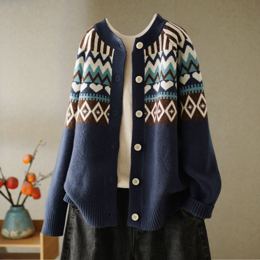 Stilla | Smart og Læder Cardigan