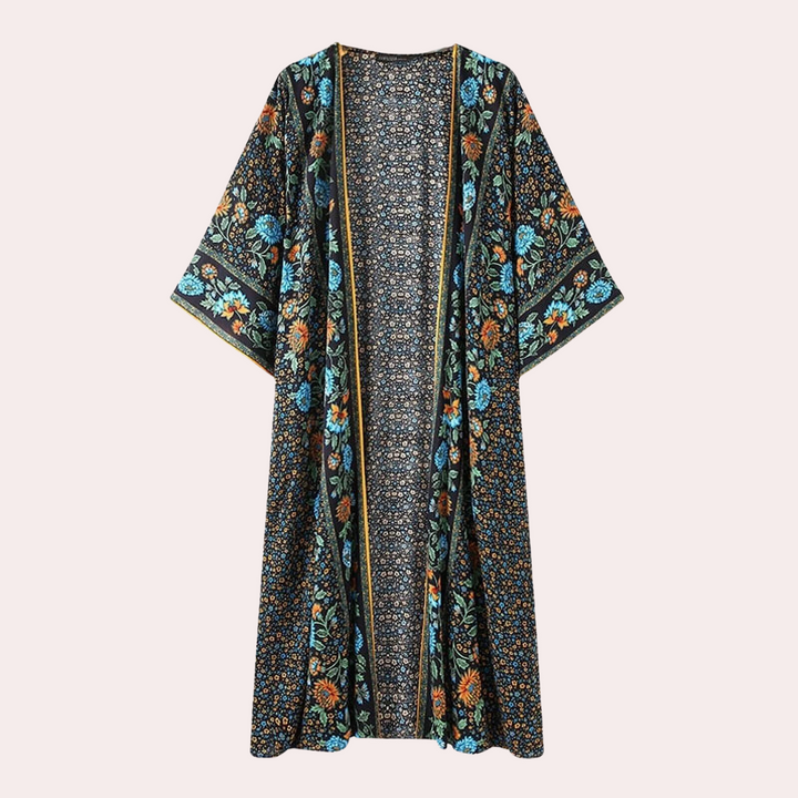 Stilla | Cardigan Med Lange Ærmer Bohème Blooming Beauty