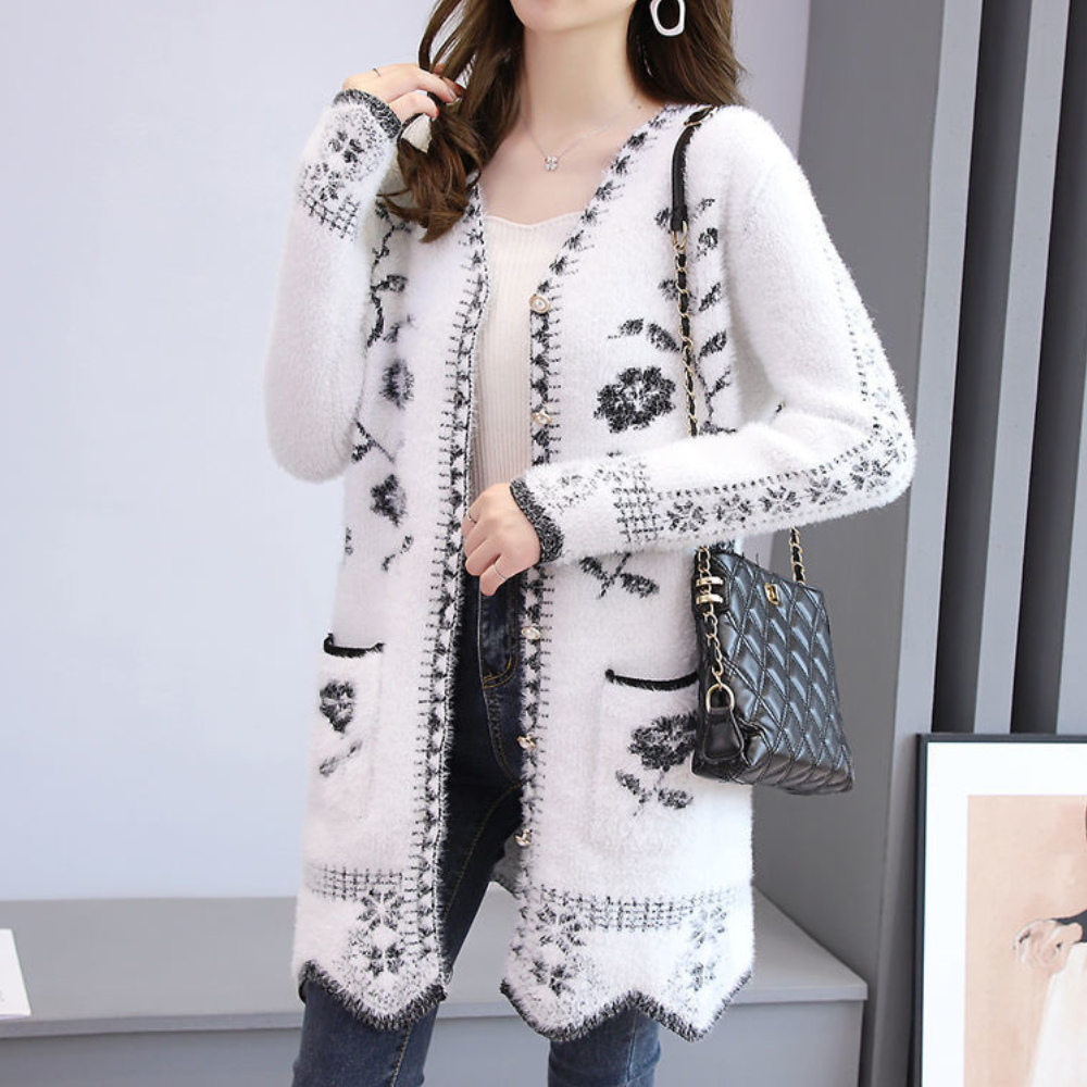 Stilla | Blomster Cardigan til damer