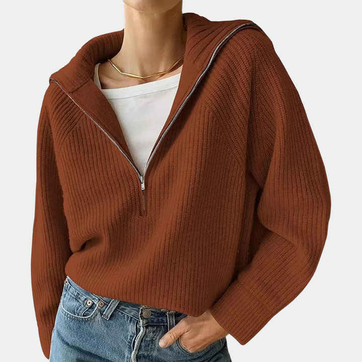 Stilla | Kvinders Halv-zip Striktop