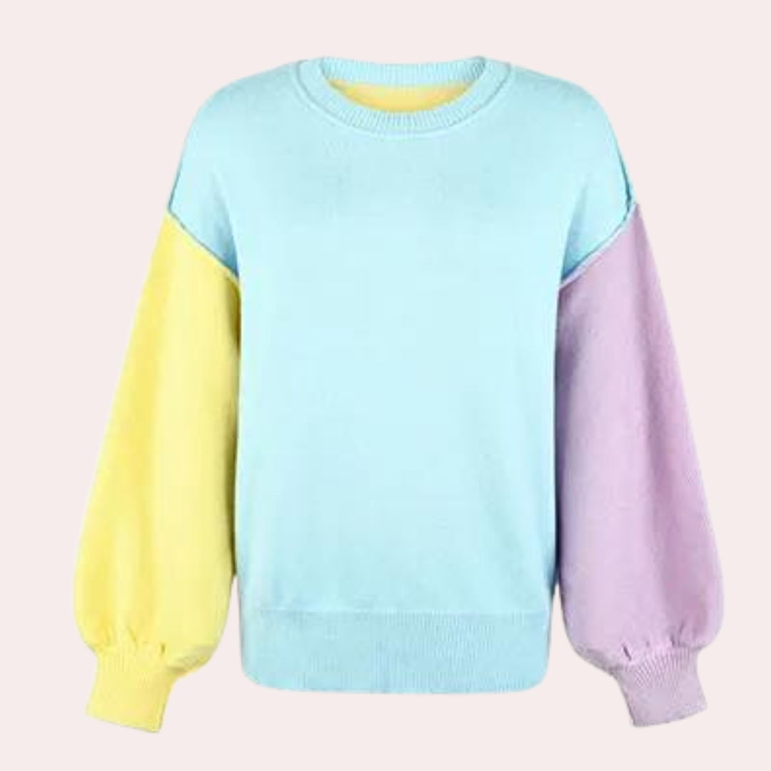 Stilla | Moderne Color Block Sweater til Kvinder