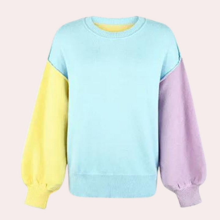 Stilla | Moderne Color Block Sweater til Kvinder