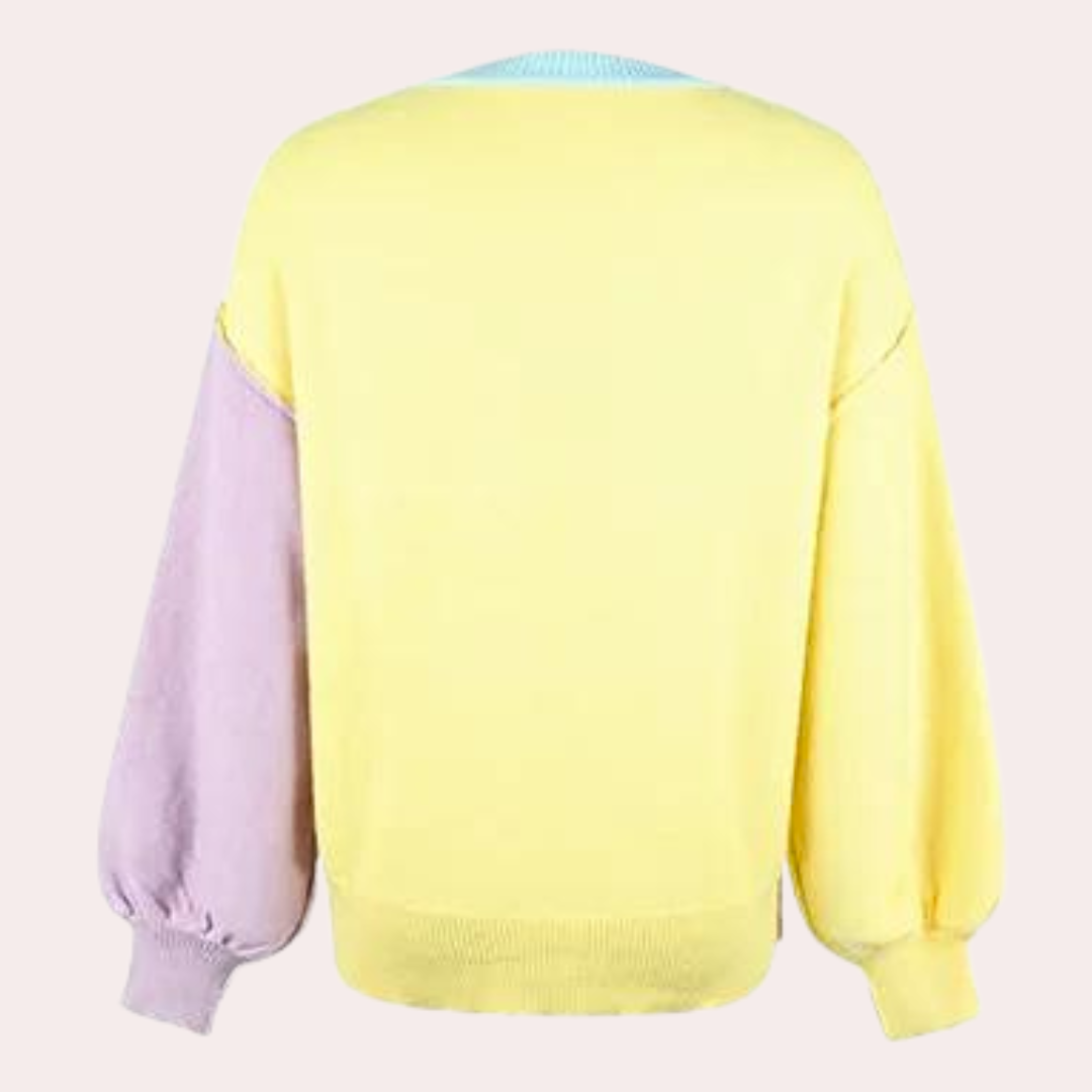 Stilla | Moderne Color Block Sweater til Kvinder