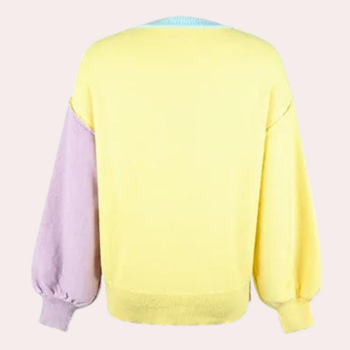 Stilla | Moderne Color Block Sweater til Kvinder