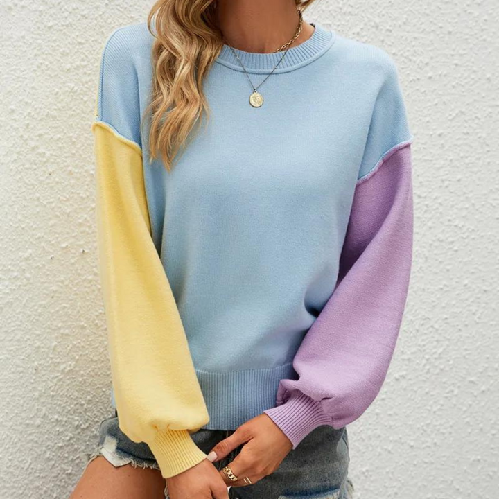 Stilla | Moderne Color Block Sweater til Kvinder