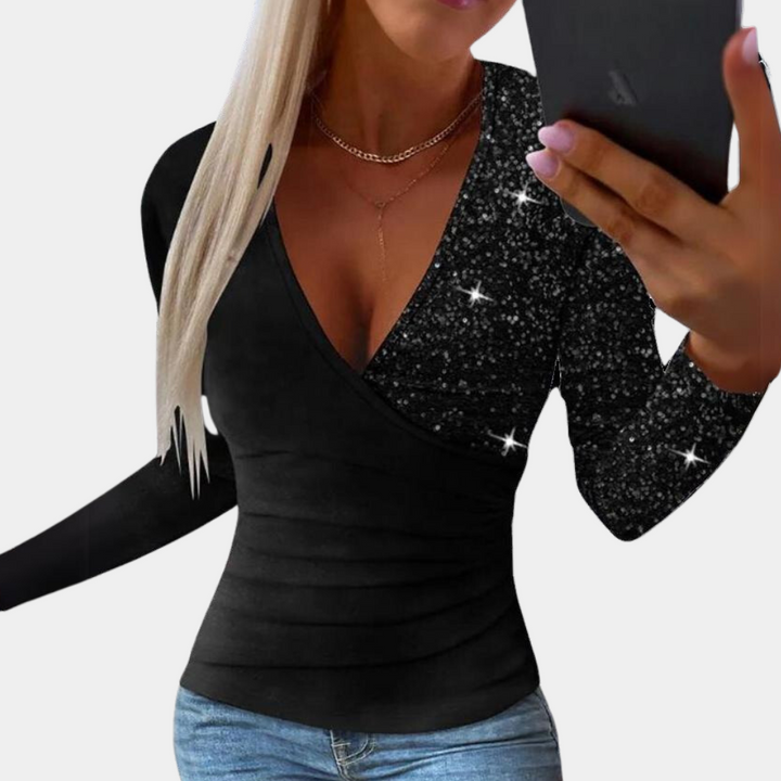 Stilla | Elegance Paillettop til Kvinder